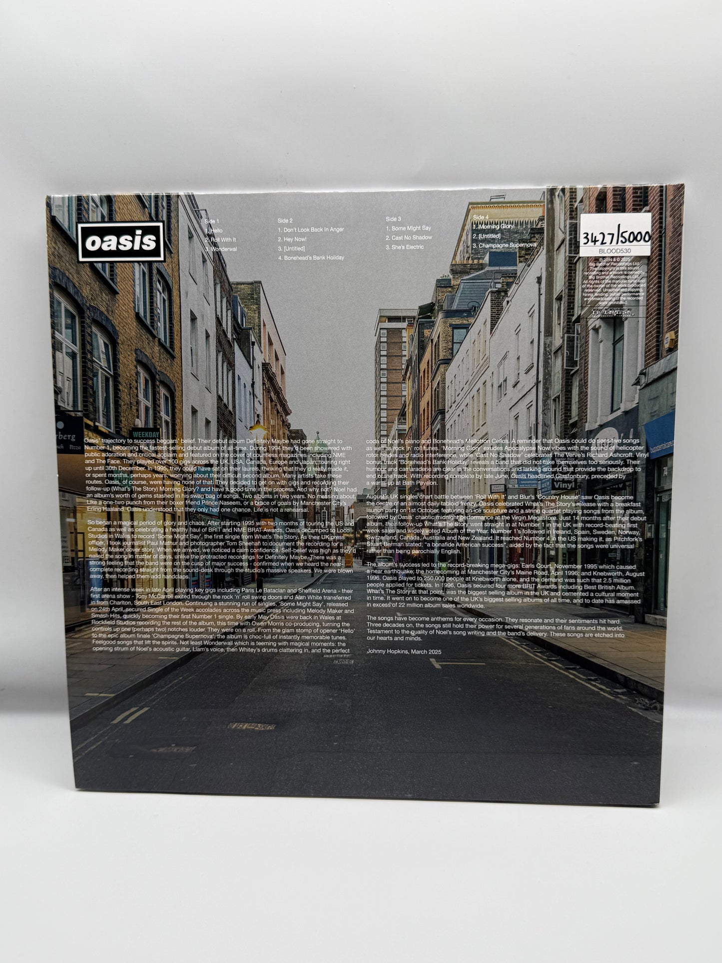 Oasis - what’s the story morning glory (30th anniversary - Blood records 3427/5000)