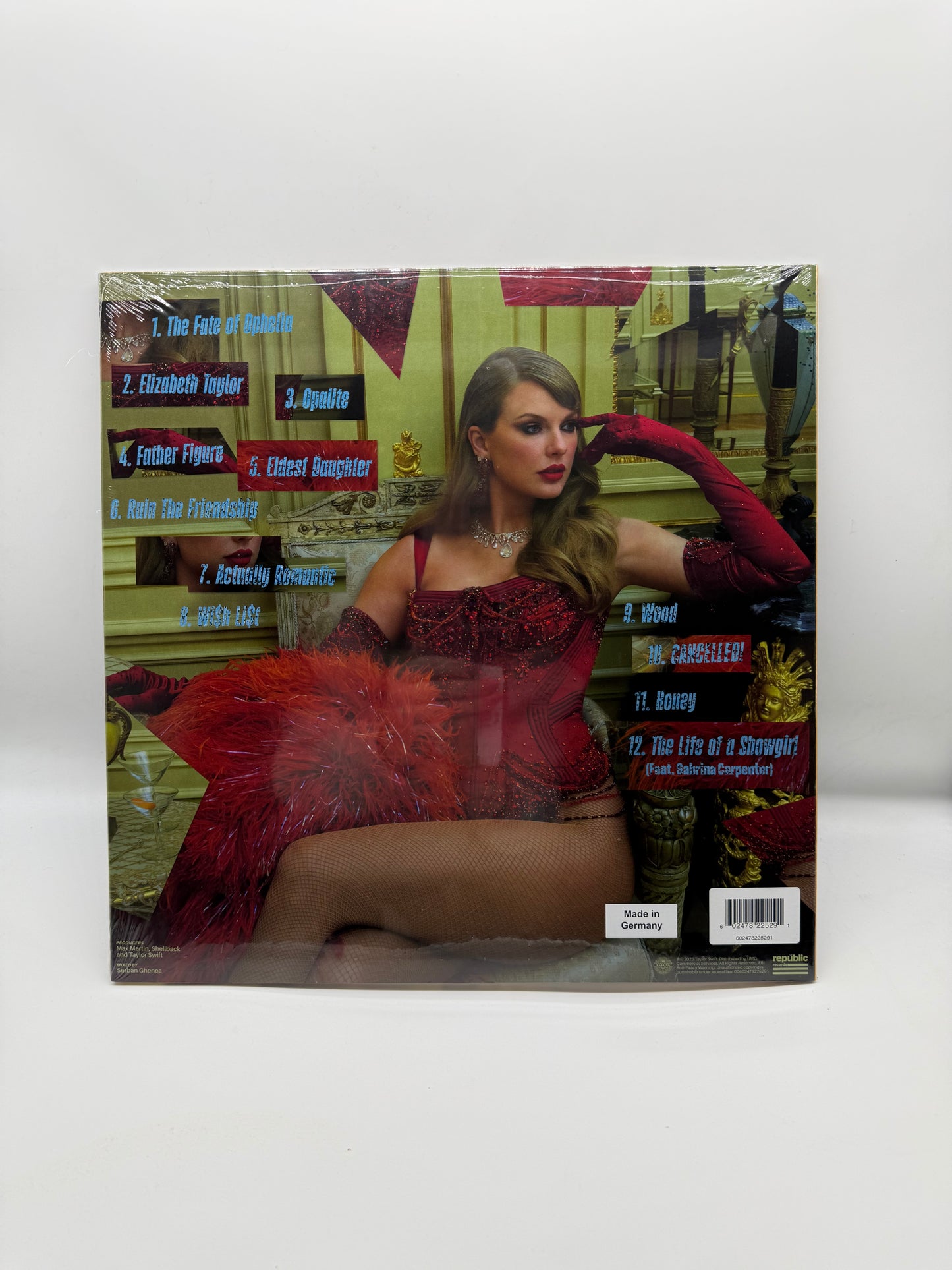 Taylor Swift The Life of A Showgirl (Baby that’s show business edition - lakeside beach blue sparkle vinyl)