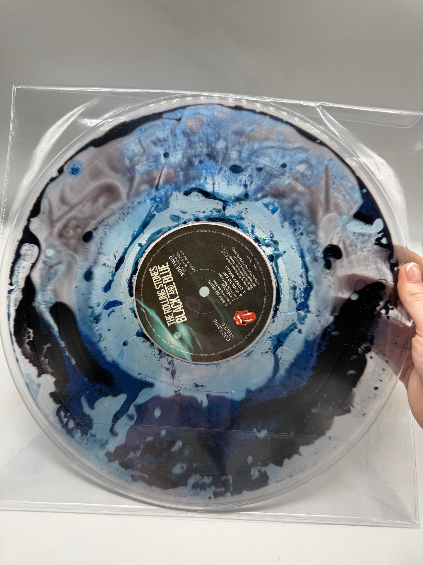 Rolling Stones - Black & Blue (liquid filled vinyl) 50th anniversary pressing