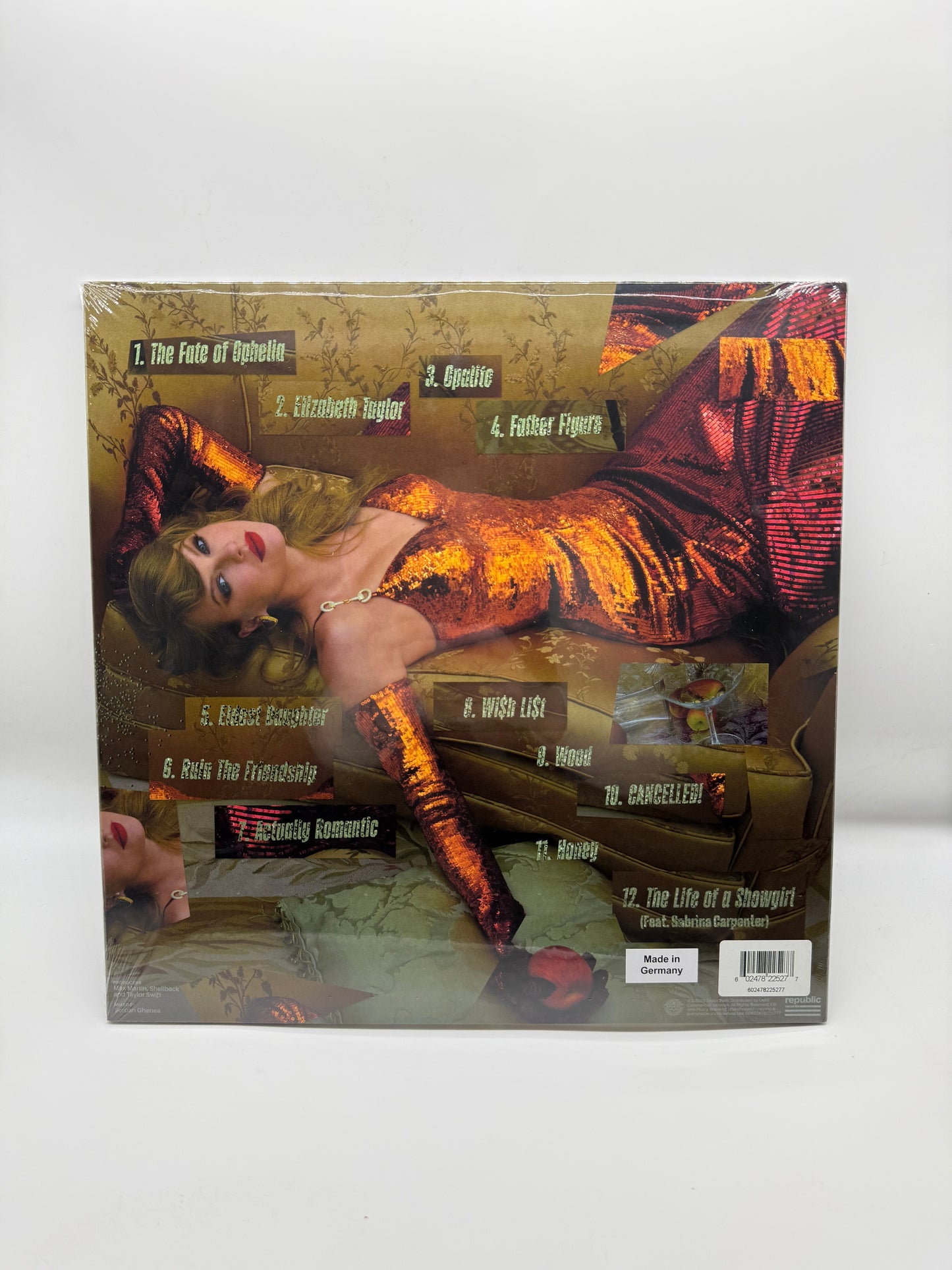 Taylor Swift The Life of A Showgirl (The Shiny bug Edition - Wintergreen onyx marble Vinyl)