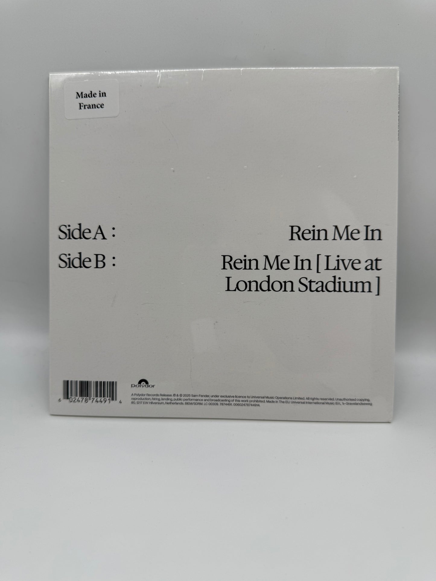 Sam Fender & Olivia Dean - Rein me in RSD Black Friday 2025