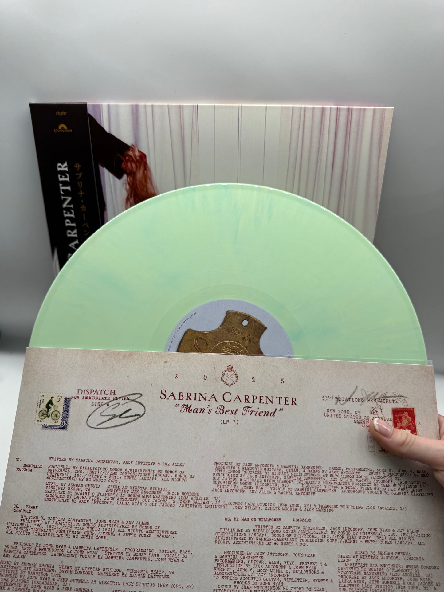 Sabrina Carpenter - Man’s Best Friend Indie Green Assai records strip 76/300