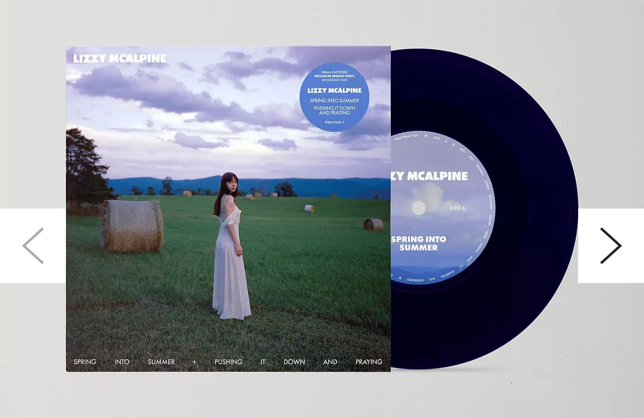 Lizzie Mcalpine - Spring Into Summer / Pushing It Down And Praying UO Exclusive 7 inch Single