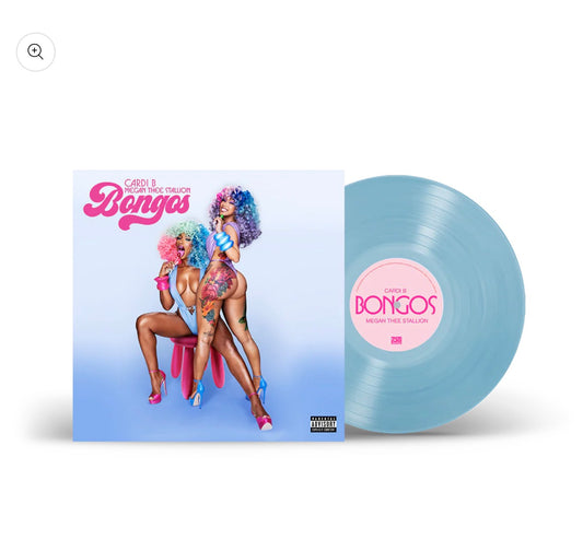 BONGOS (feat. Megan Thee Stallion) Baby Blue 12” Vinyl