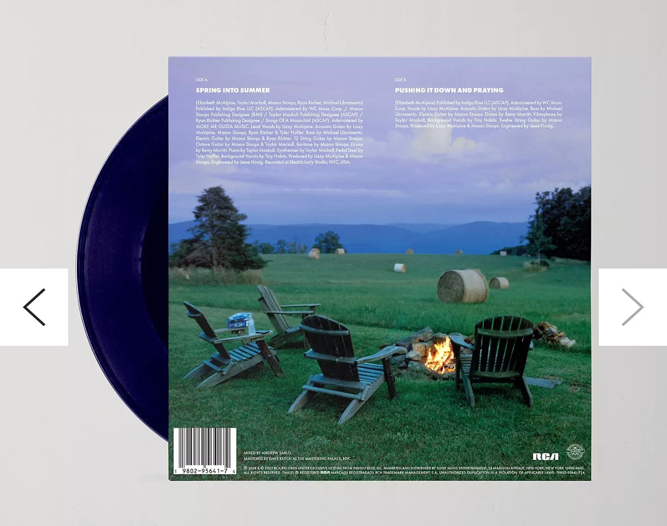 Lizzie Mcalpine - Spring Into Summer / Pushing It Down And Praying UO Exclusive 7 inch Single