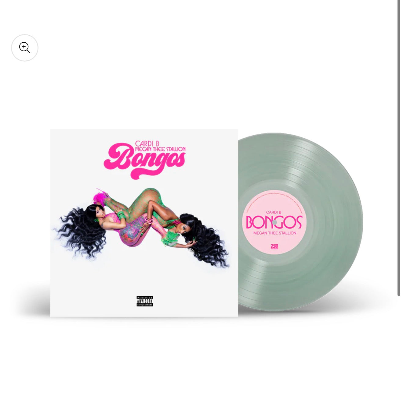 BONGOS (feat. Megan Thee Stallion) Coke clear 12” vinyl (US Import)