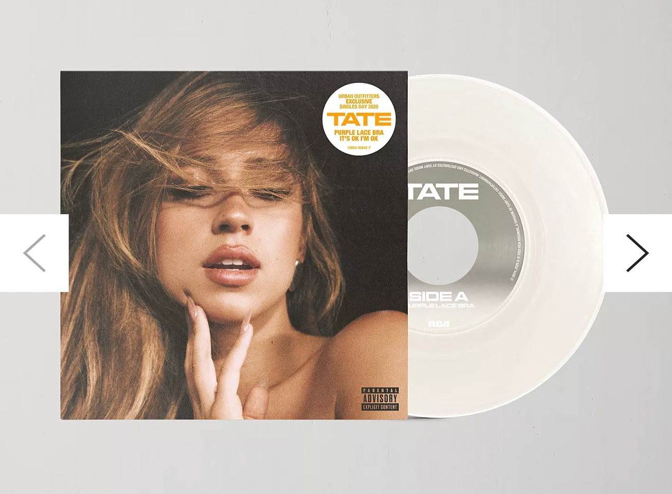 Tate McRae - Purple lace bra / It's ok I'm ok UO Exclusive 7-inch Single