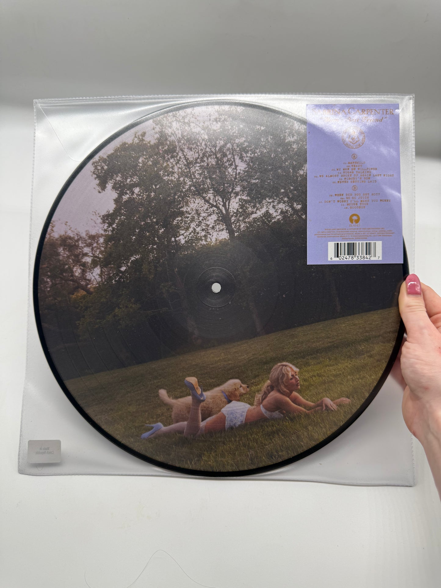 Sabrina Carpenter Man’s Best Friend Spotify Picture Disc with Signed Insert