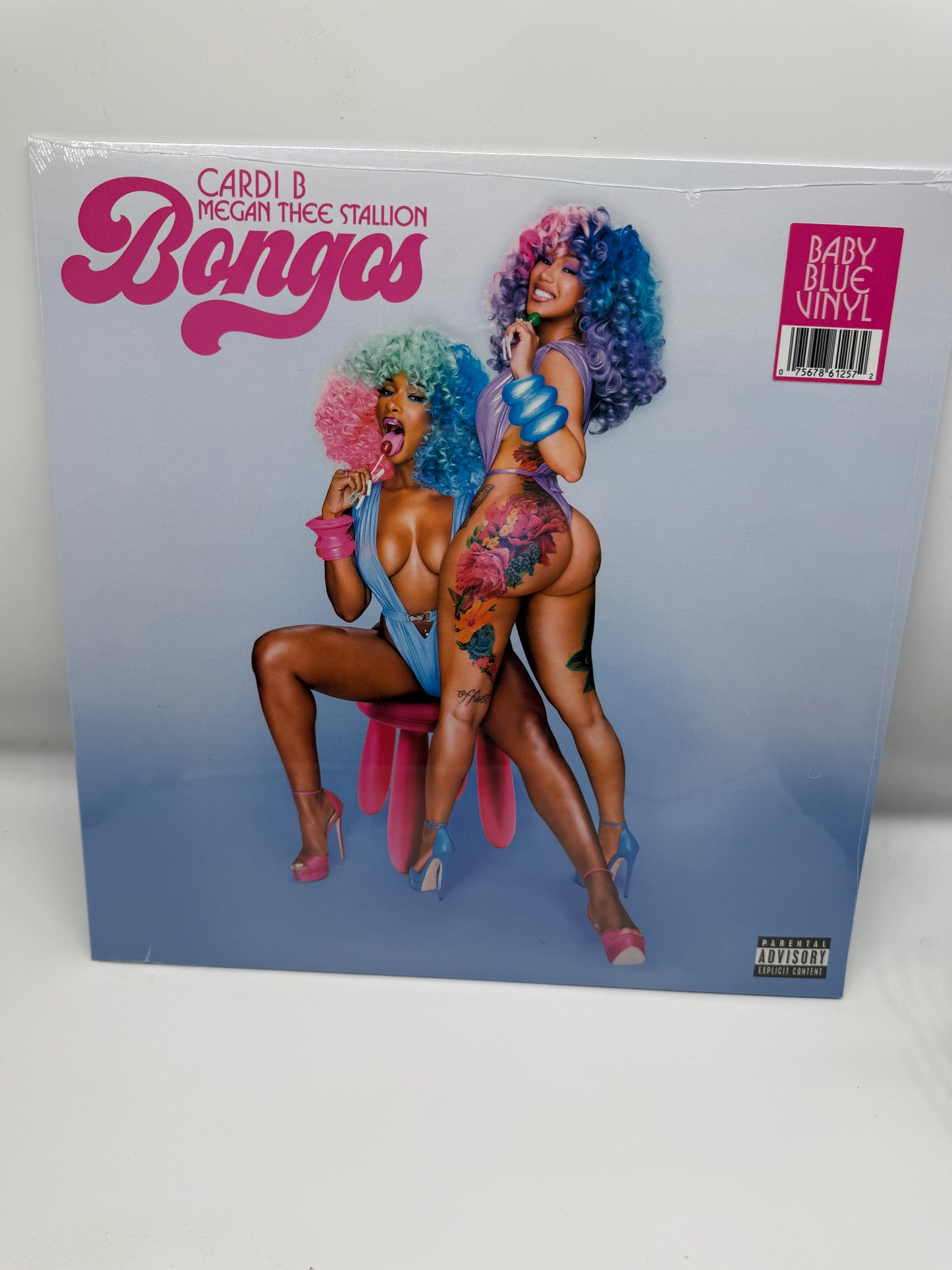 BONGOS (feat. Megan Thee Stallion) Baby Blue 12” Vinyl